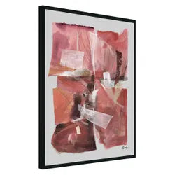 Ruby Abstract Canvas Painting – Hand-Painted Artwork in Vibrant Reds