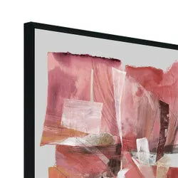 Ruby Abstract Canvas Painting – Hand-Painted Artwork in Vibrant Reds