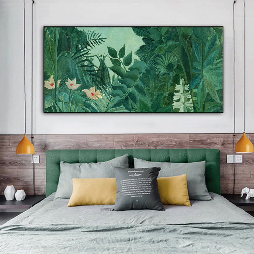 The Equatorial Jungle by Henri Rousseau – Botanical Masterpiece Reproduction