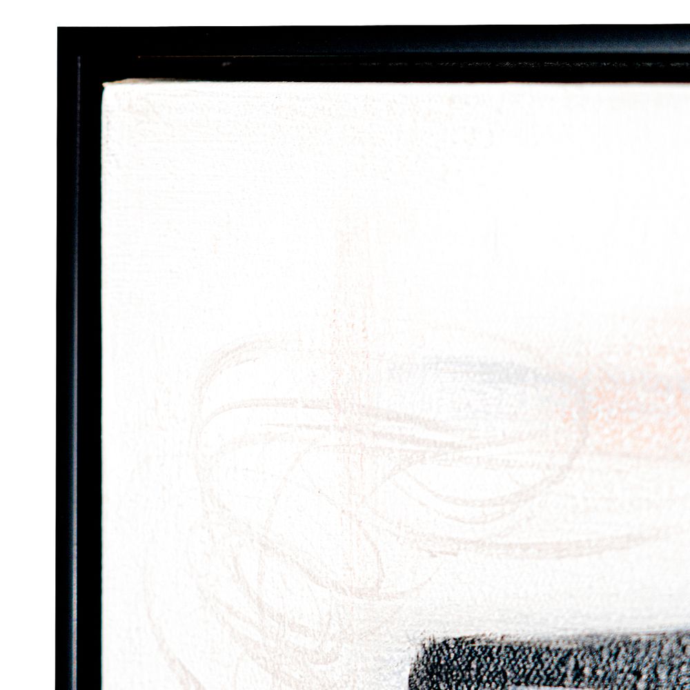 Mystical Hues Series II Oil on Canvas Painting – Hand-Painted Abstract Artwork in Matte Black Shadow Box Frame