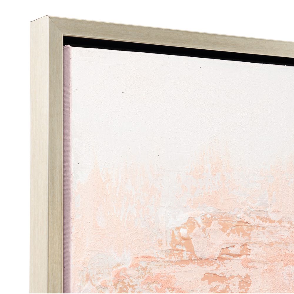 Yesterday Canvas Painting – Hand-Painted Abstract Artwork in Blush & Peach Tones