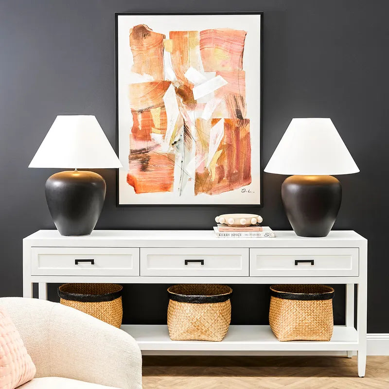 Auburn Abstract Canvas Painting – Hand-Painted Artwork in Earthy Tones