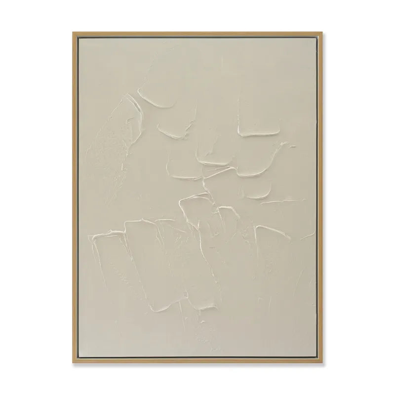 Calm Spaces Series II – Hand-Painted Neutral Abstract Canvas
