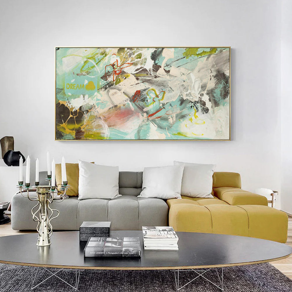 Wall Art Dream Dream Gold Frame Canvas