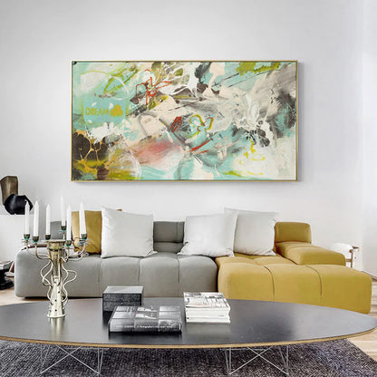 Wall Art Dream Dream Gold Frame Canvas