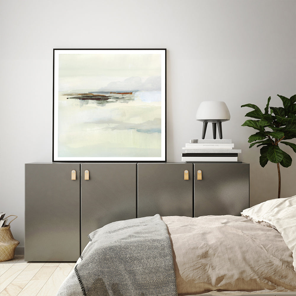 Wall Art Atmospheric Edge Black Frame Canvas