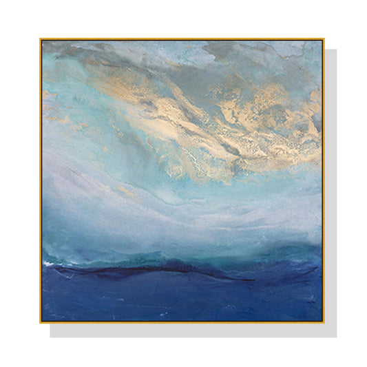Tides – Ocean Abstract in Sapphire & Gold
