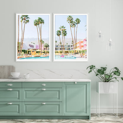 Palm Springs Paradise – Retro Poolside Print Set (2 Piece)