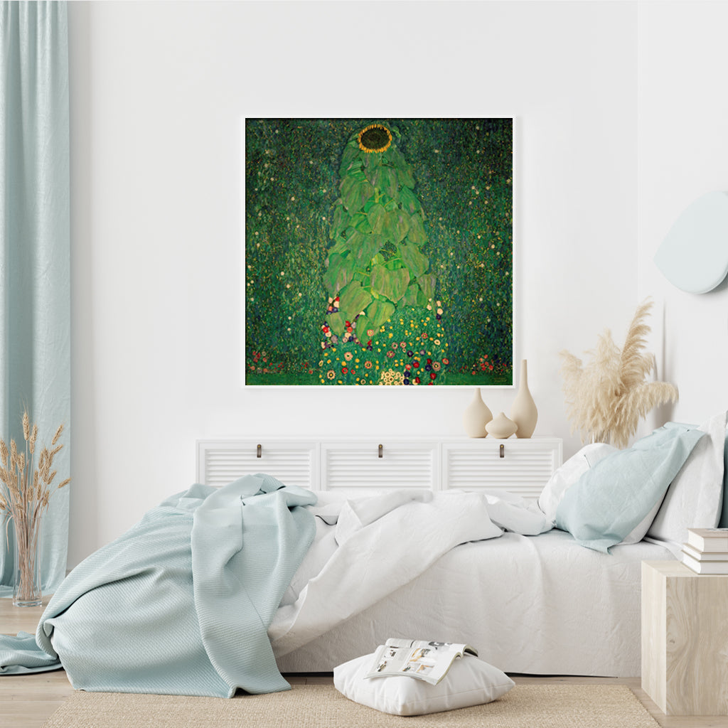 The Sunflower by Gustav Klimt Botanical- Reproduction