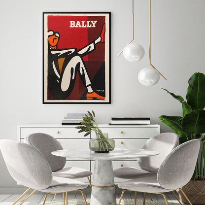 BALLY by Villemot – Retro French Poster Art Reimagined