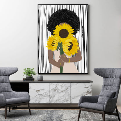 Sunflower Soul – Bold & Bright Feminine Art Print