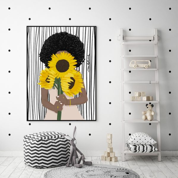 Sunflower Soul – Bold & Bright Feminine Art Print
