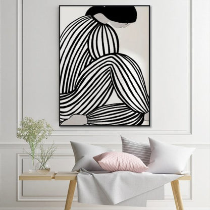 Folded Lines – Bold Figurative print