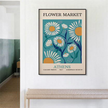 Flower Market – Athens No.7 Vintage Botanical Print