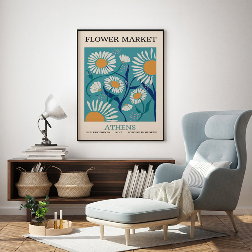 Flower Market – Athens No.7 Vintage Botanical Print