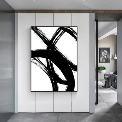 Ink Pulse – Minimalist Brushstroke Abstract