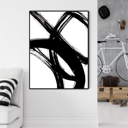 Ink Pulse – Minimalist Brushstroke Abstract