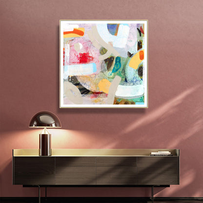 Chromatic Reverie – Abstract Expression in Citrus & Ice