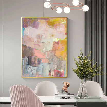 Daydream Drift – Abstract in Blush, Lilac & Gold