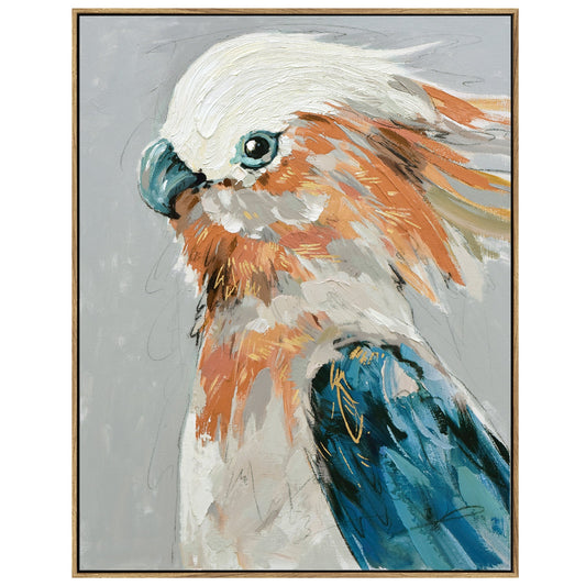 Crested Spirit – Painterly Cockatoo in Motion
