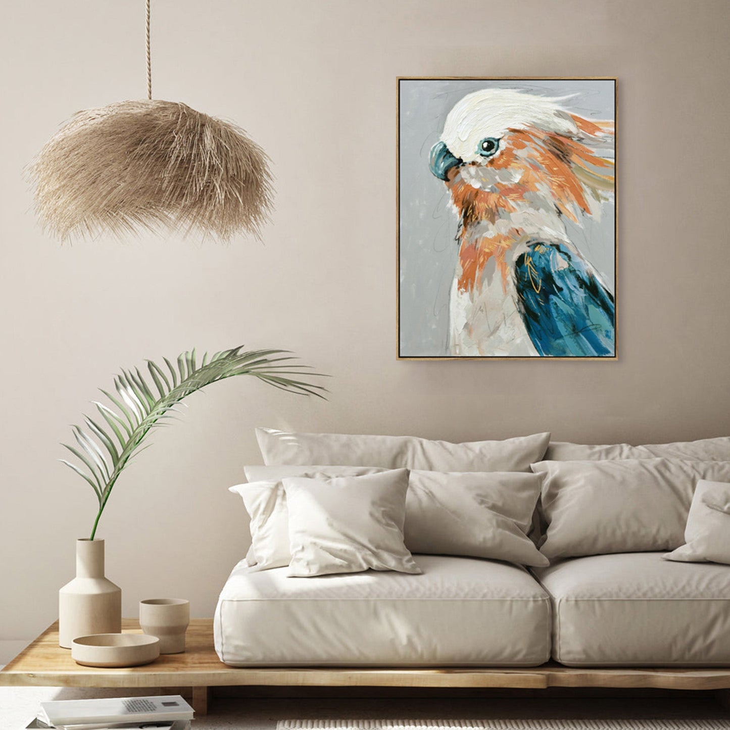 Crested Spirit – Painterly Cockatoo in Motion