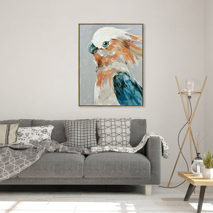 Crested Spirit – Painterly Cockatoo in Motion
