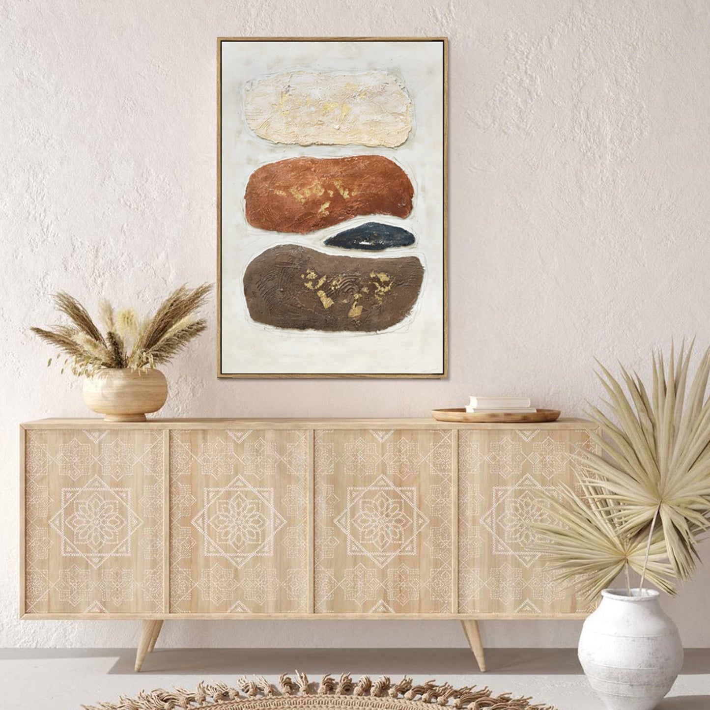 The Alchemy – Textured Abstract in Clay & Gold