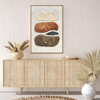 The Alchemy – Textured Abstract in Clay & Gold