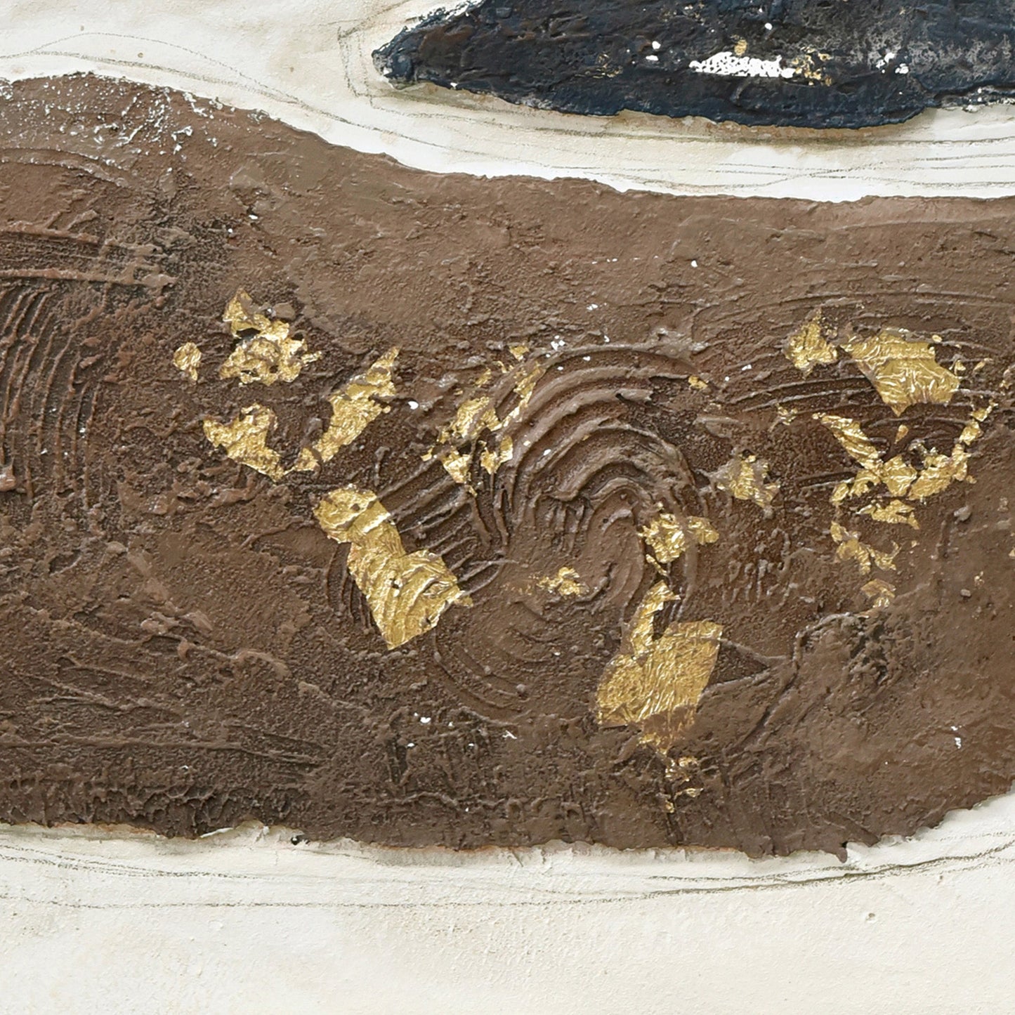 The Alchemy – Textured Abstract in Clay & Gold
