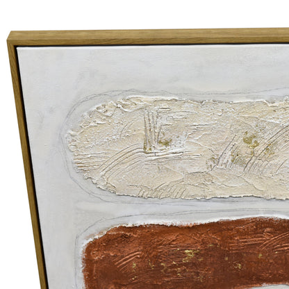 The Alchemy – Textured Abstract in Clay & Gold
