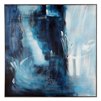 Sea Change – Abstract Blue Oil Texture Print
