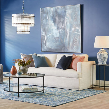 Sea Change – Abstract Blue Oil Texture Print