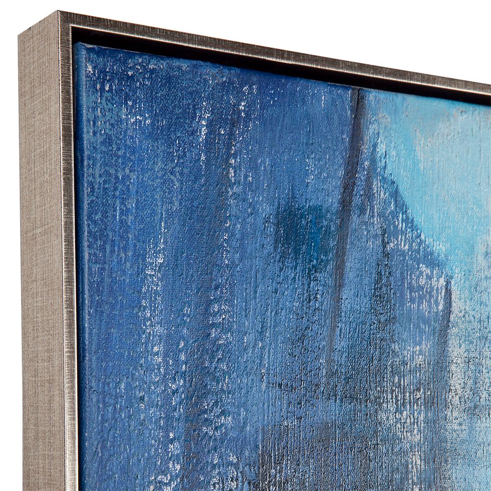 Sea Change – Abstract Blue Oil Texture Print