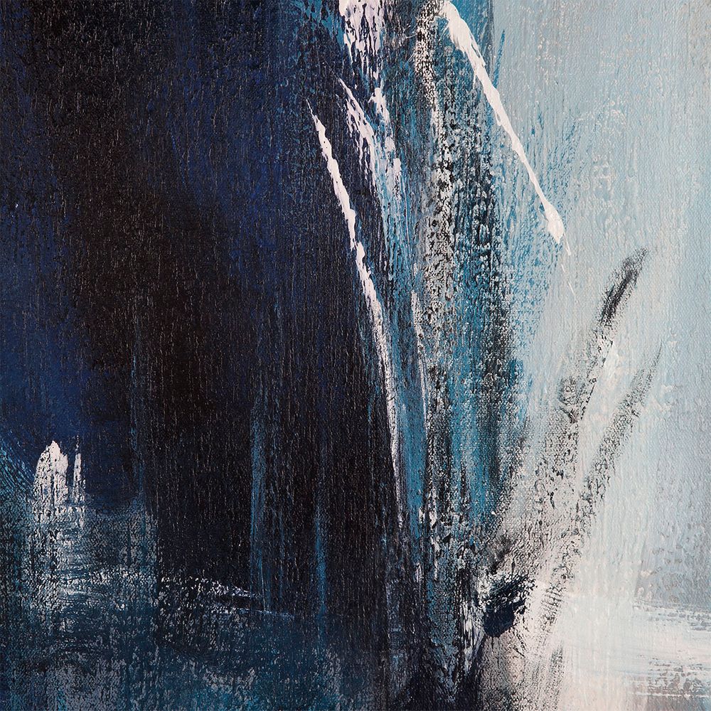 Sea Change – Abstract Blue Oil Texture Print