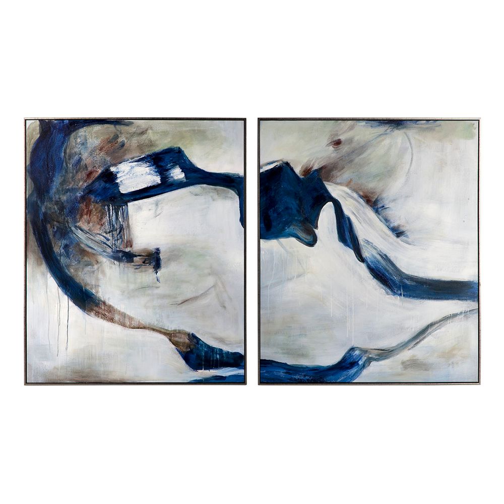 Golden Drift – Earth & Sky Abstract- 2 set