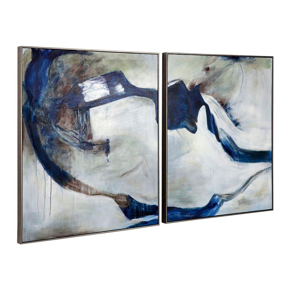 Golden Drift – Earth & Sky Abstract- 2 set