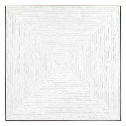 White Vortex Oil On Canvas Painting - Large
