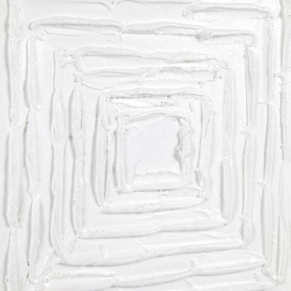 White Vortex Oil On Canvas Painting - Large