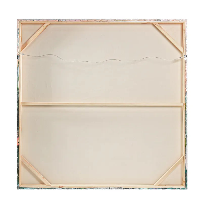 Wild Lillies Enhanced Canvas Print – Hand-Painted Floral Artwork by Sandy Welch in White Shadow Box Frame