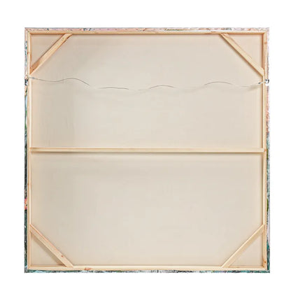 Wild Lillies Enhanced Canvas Print – Hand-Painted Floral Artwork by Sandy Welch in White Shadow Box Frame