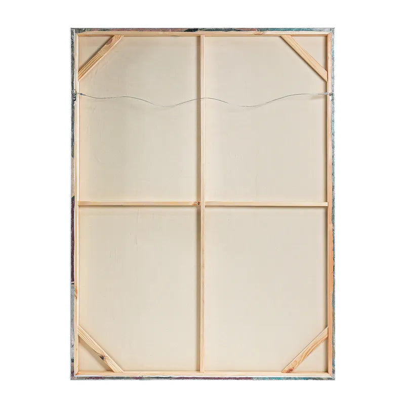 Form Enhanced Canvas Print – Hand-Painted Abstract Artwork in Black Shadow Box Frame