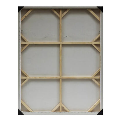 Mindfulness Oil on Canvas Painting – Hand-Painted Abstract Artwork in Natural Timber Shadow Box Frame