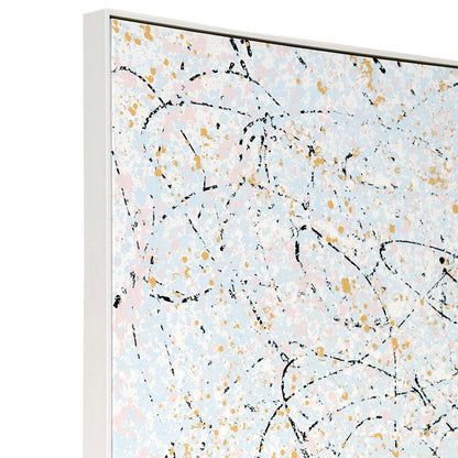 Formless Perfection Oil on Canvas Painting – Hand-Painted Abstract Expressionist Artwork in Black Shadow Box Frame