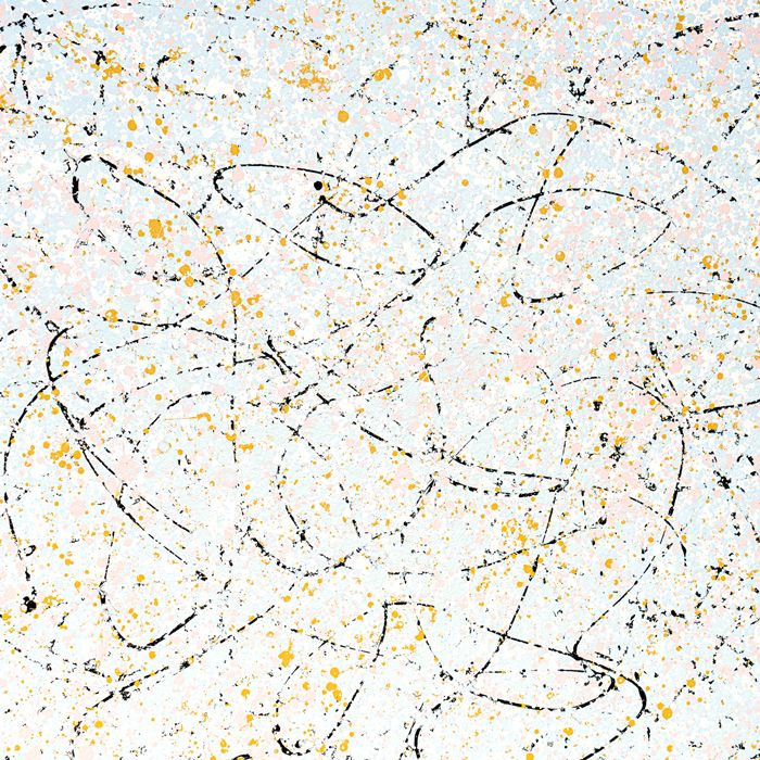 Formless Perfection Oil on Canvas Painting – Hand-Painted Abstract Expressionist Artwork in Black Shadow Box Frame