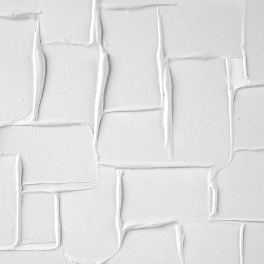 Mosaic Blanco Canvas Painting – Hand-Painted Abstract Artwork in White Shadow Box Frame