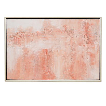 Yesterday Canvas Painting – Hand-Painted Abstract Artwork in Blush & Peach Tones