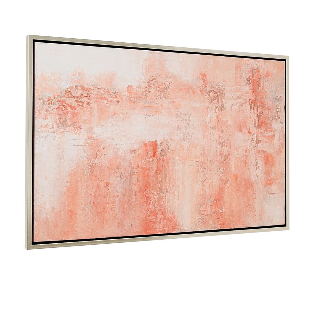Yesterday Canvas Painting – Hand-Painted Abstract Artwork in Blush & Peach Tones