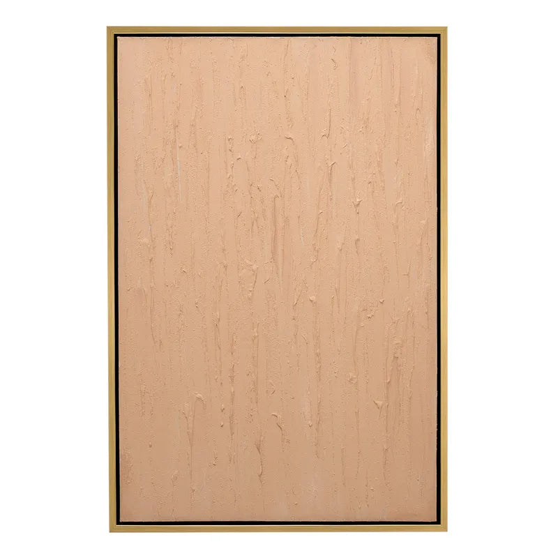 Pintura Rugosa Peach Series – Hand-Painted Textured Canvas in Soft Peach Tones