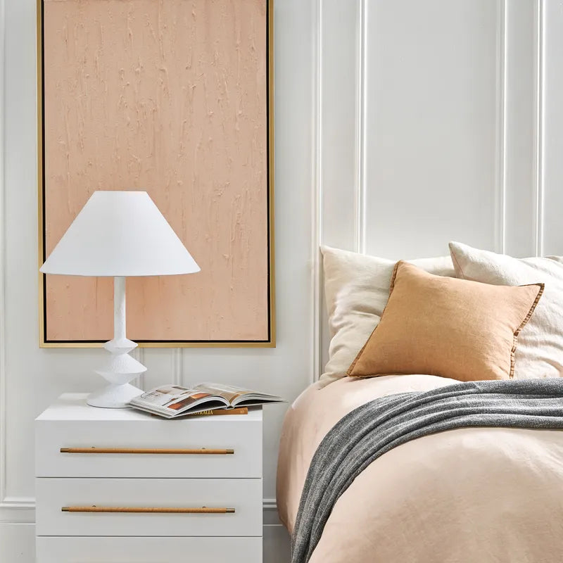 Pintura Rugosa Peach Series – Hand-Painted Textured Canvas in Soft Peach Tones