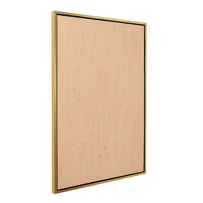 Pintura Rugosa Peach Series – Hand-Painted Textured Canvas in Soft Peach Tones